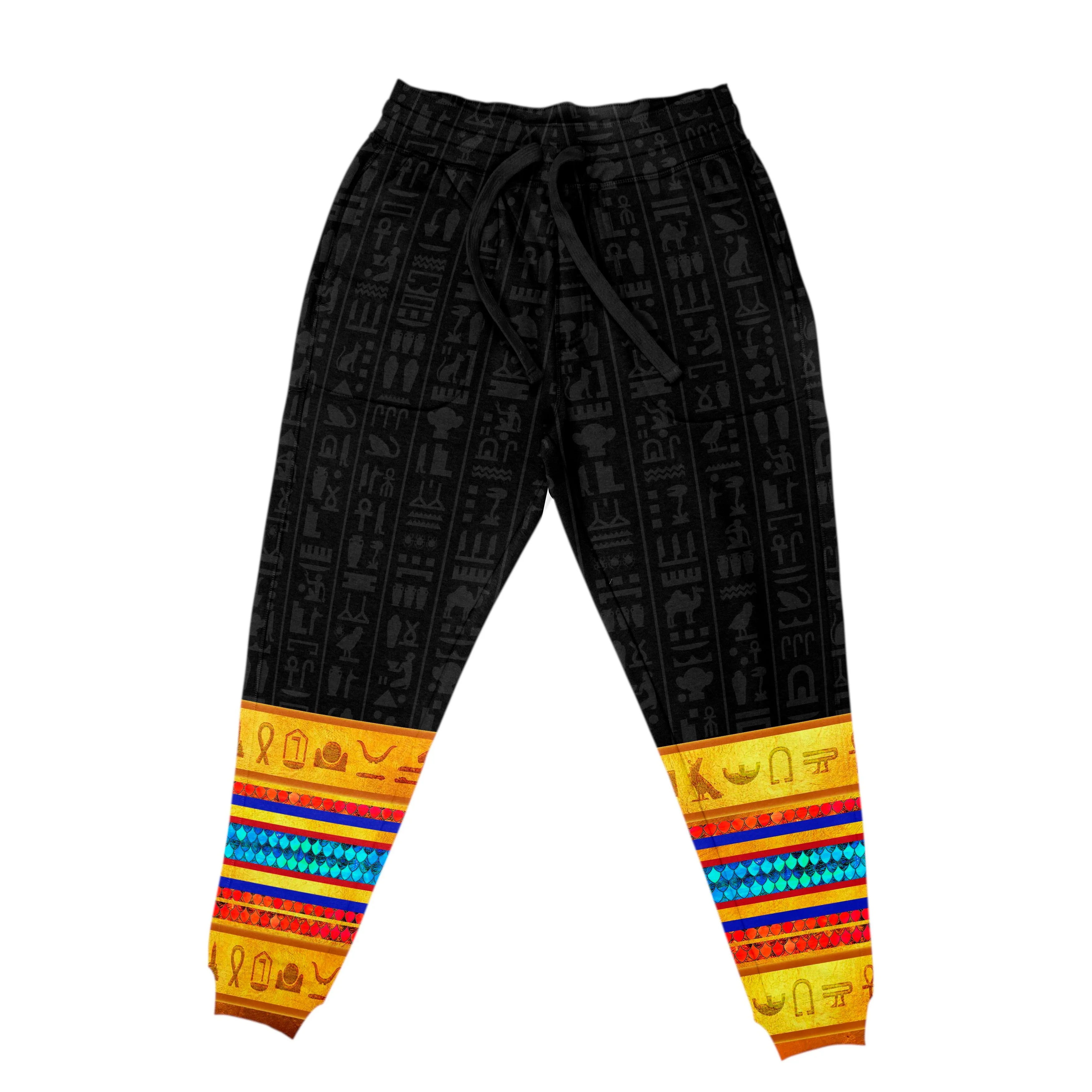 Printed Dashiki Color Black All-over Hoodie And Joggers Set