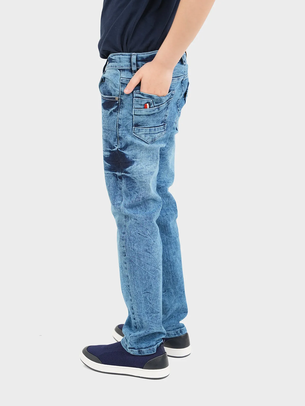 "ALAQUA" Causal Denim Pant