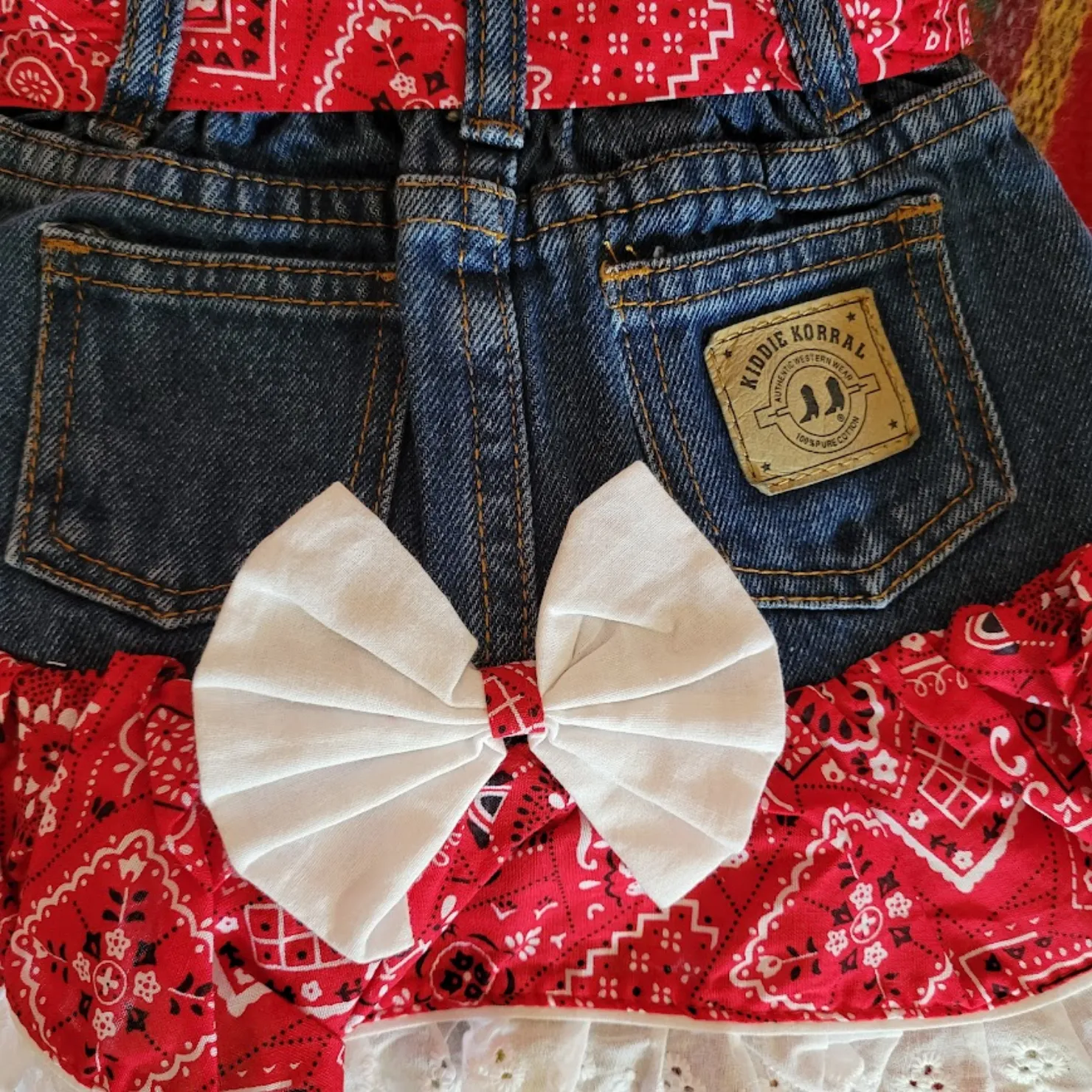 "Red Bandana" Outfit for Girls by Kiddie Korral   #10