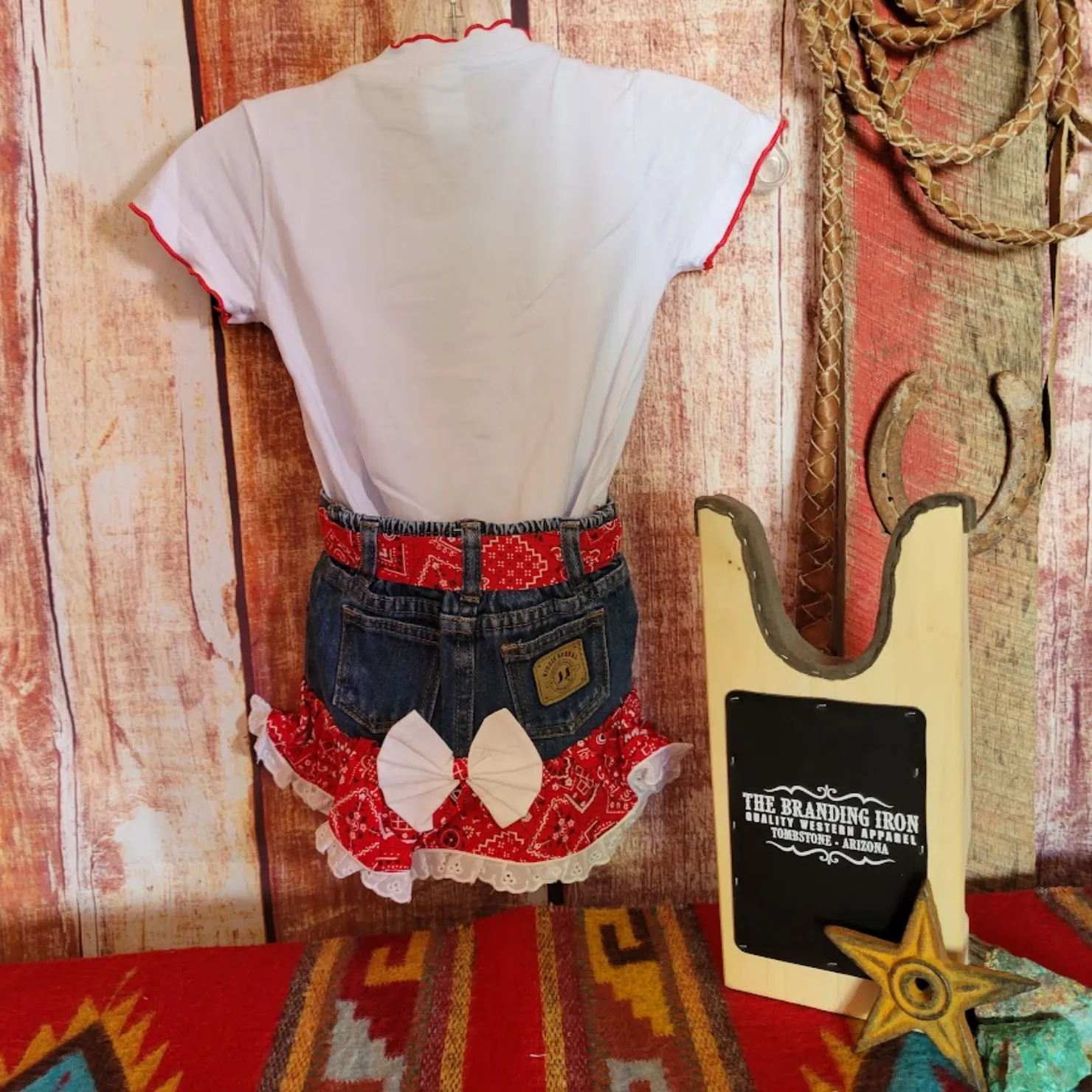 "Red Bandana" Outfit for Girls by Kiddie Korral   #10