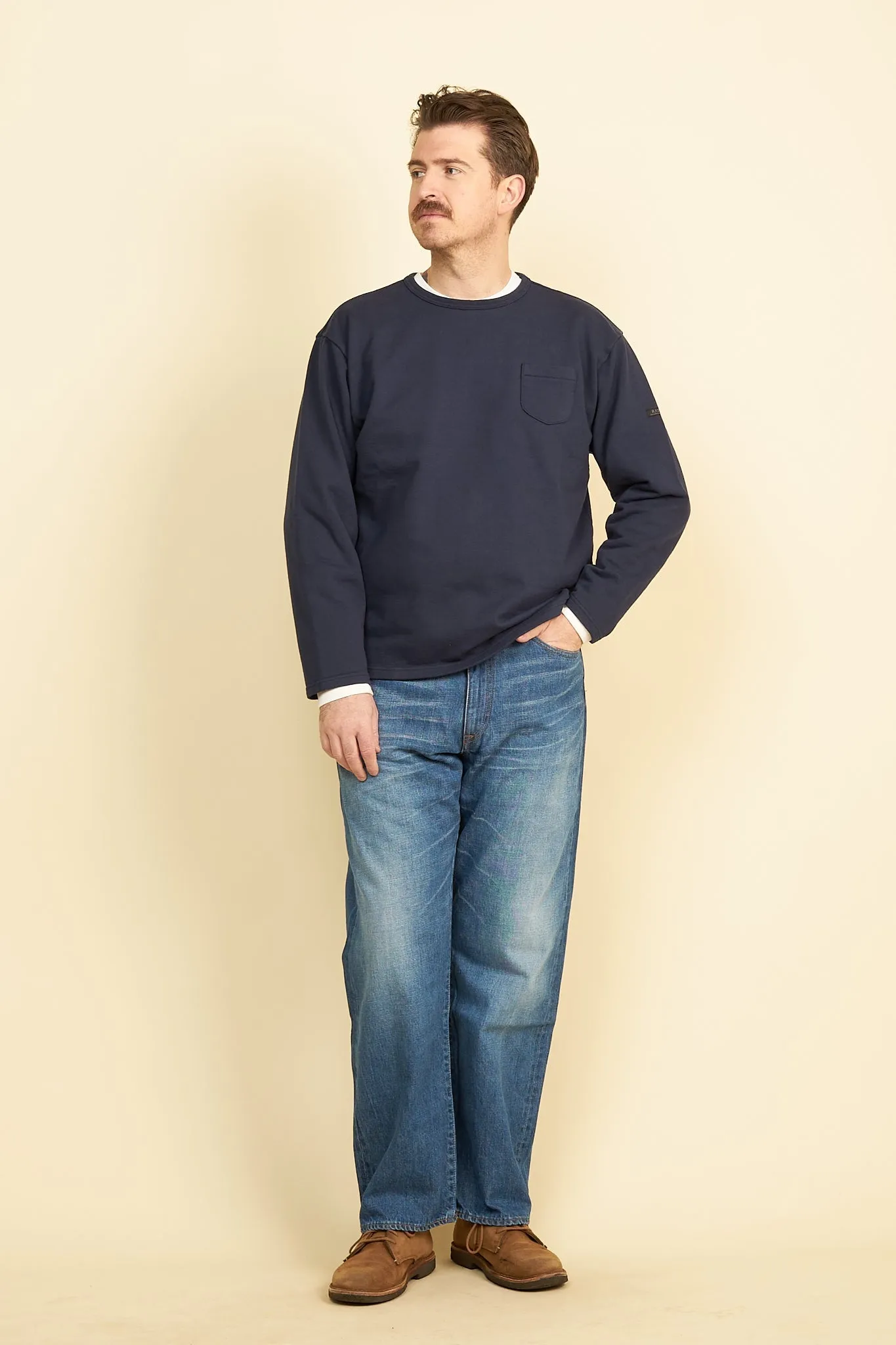 Rats Boat Neck Sweatshirt - Navy