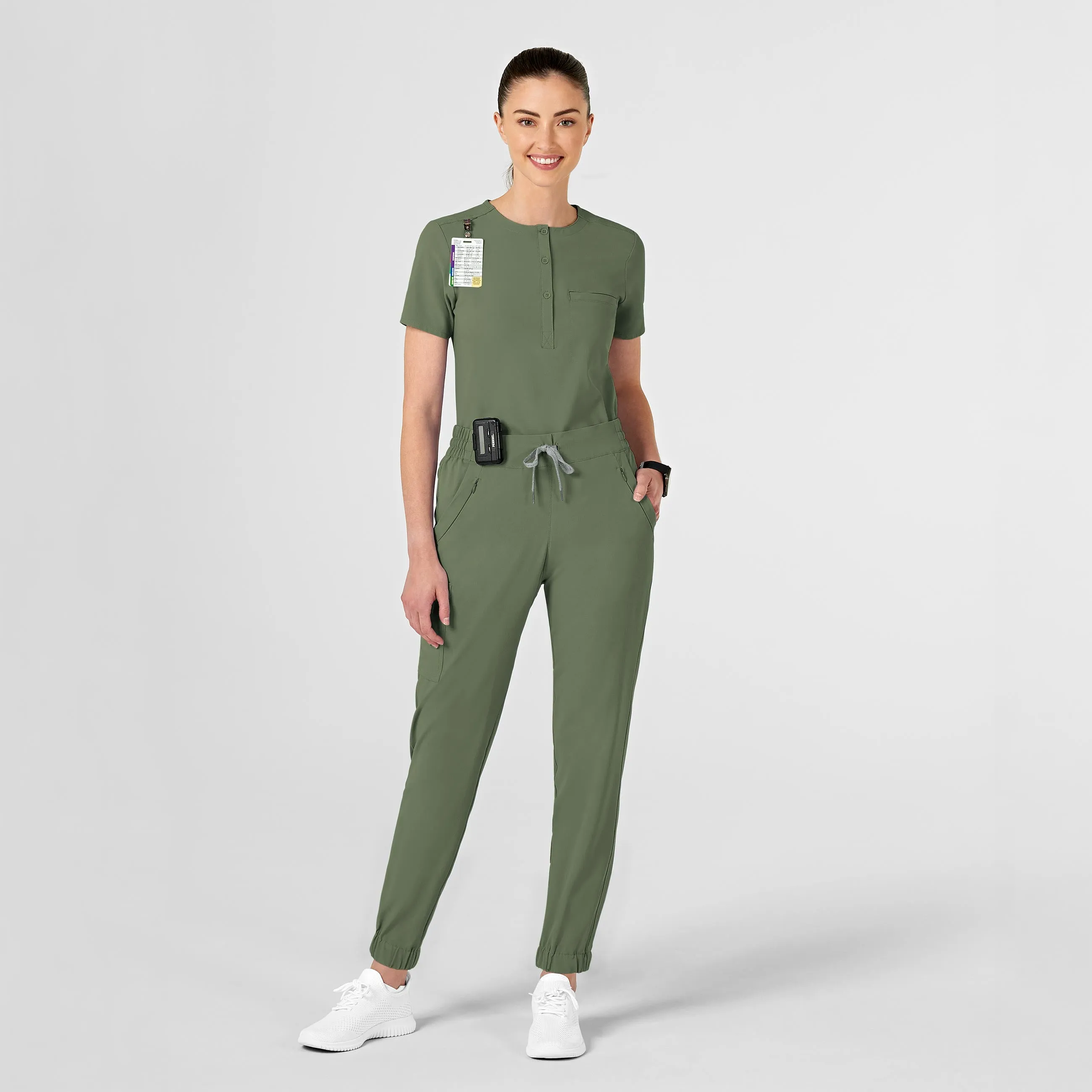 RENEW Women's Jogger Scrub Pant - Olive