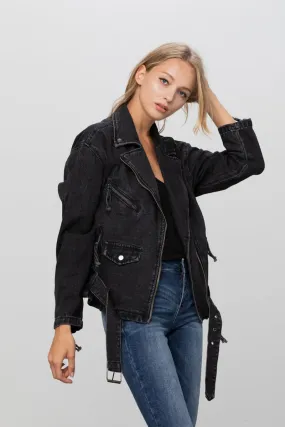 Ride or Die Oversized Moto Jacket