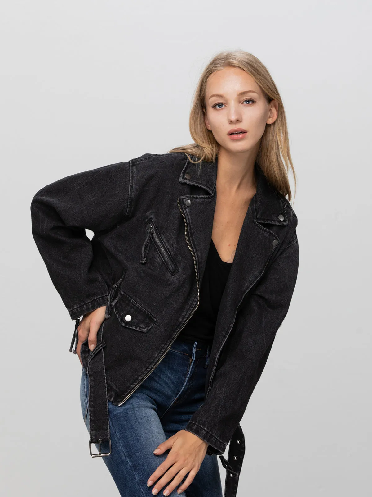 Ride or Die Oversized Moto Jacket