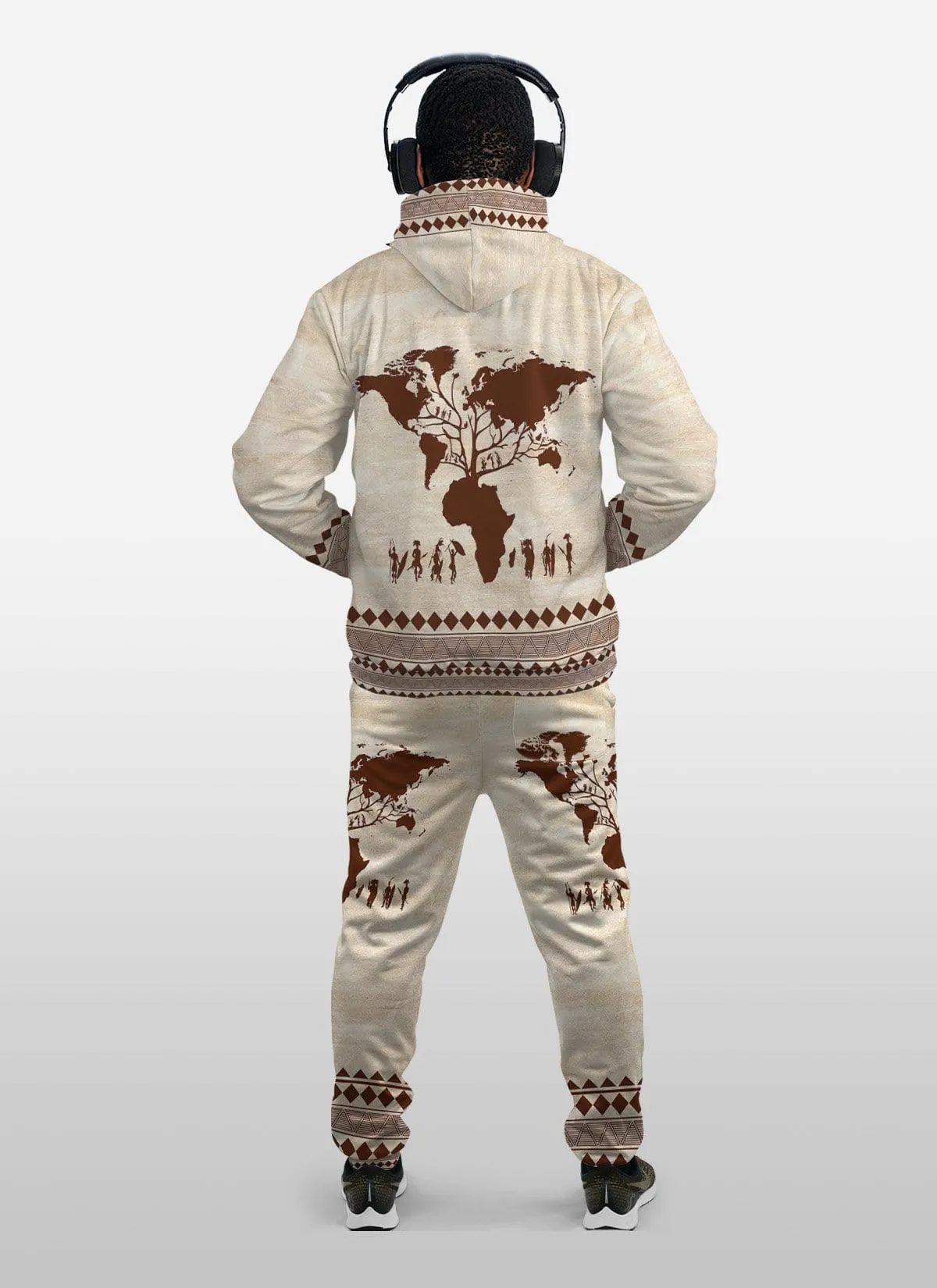 Root Africa All-over Hoodie And Joggers Set