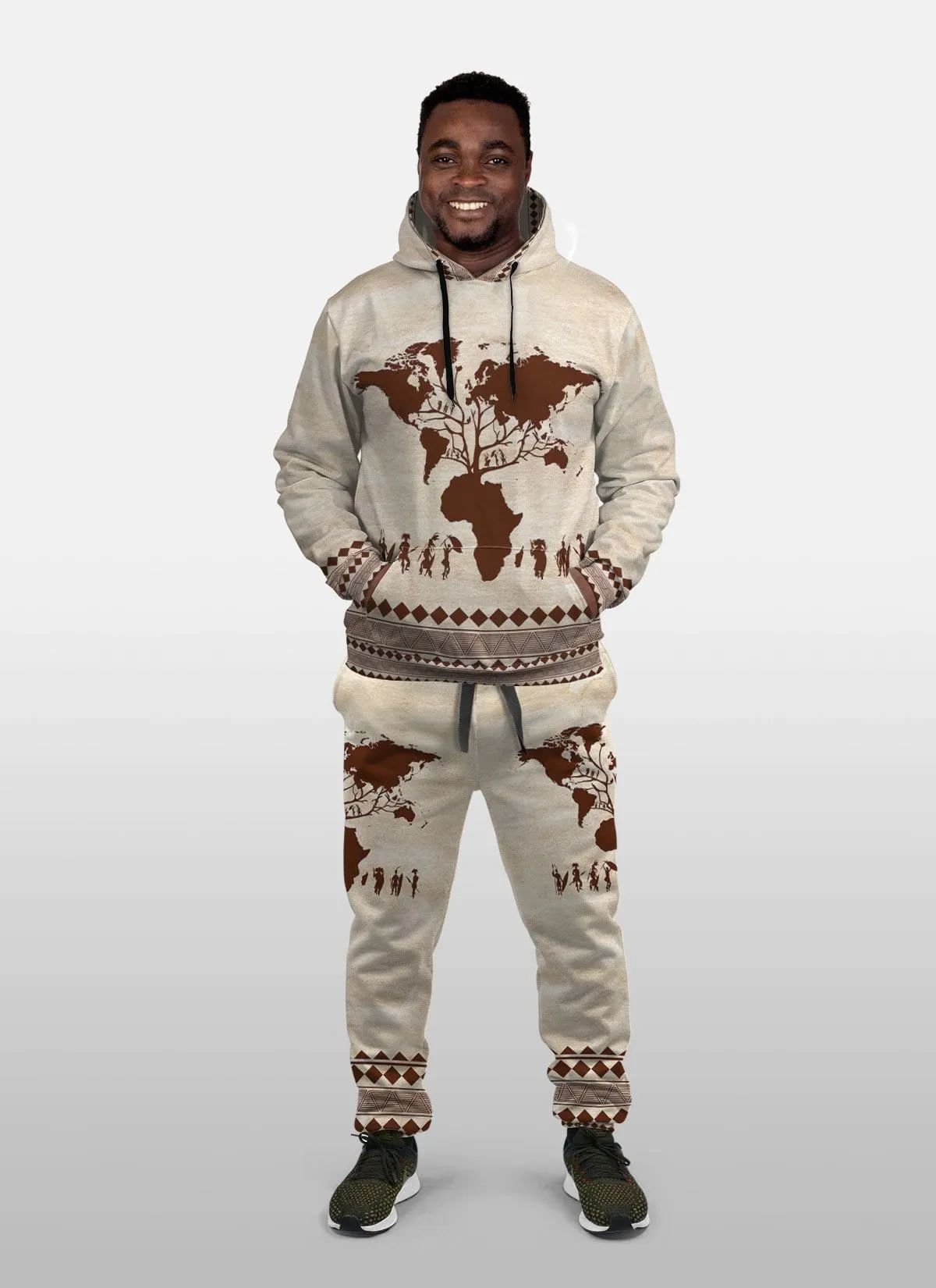 Root Africa All-over Hoodie And Joggers Set