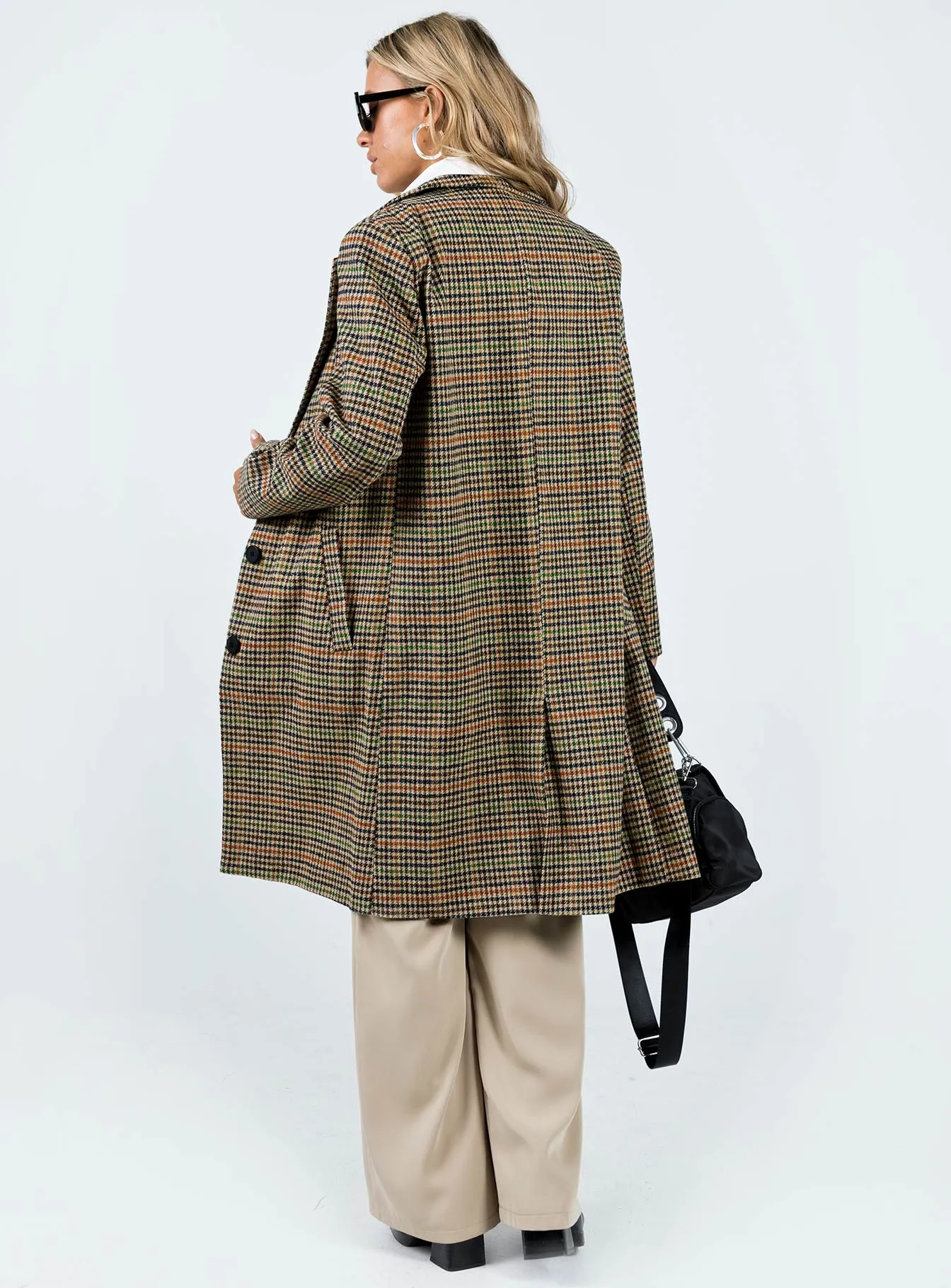 Ropele Plaid Coat Brown/Check