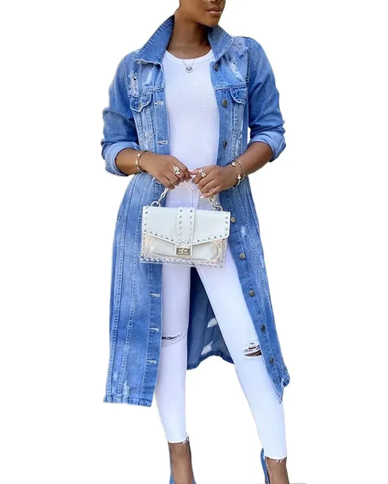 RQR Long Denim Jacket