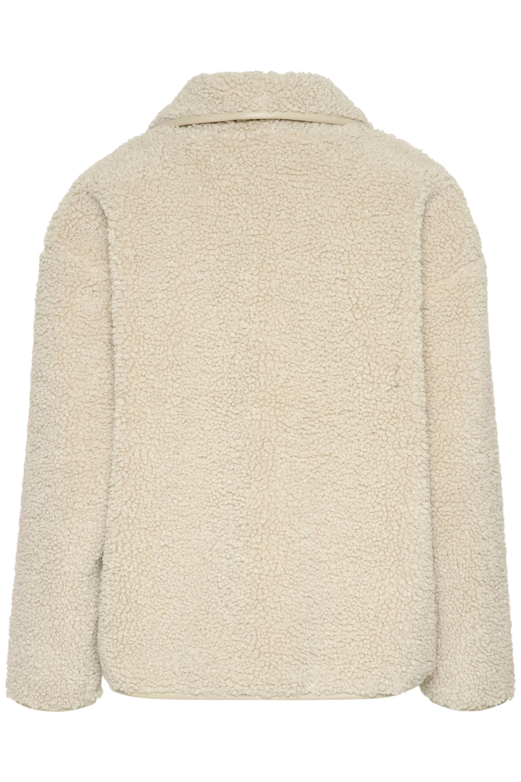 Saint Tropez Ika Teddy Short Coat in Creme