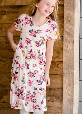 Short Sleeve Floral Maxi Dress - FINAL SALE