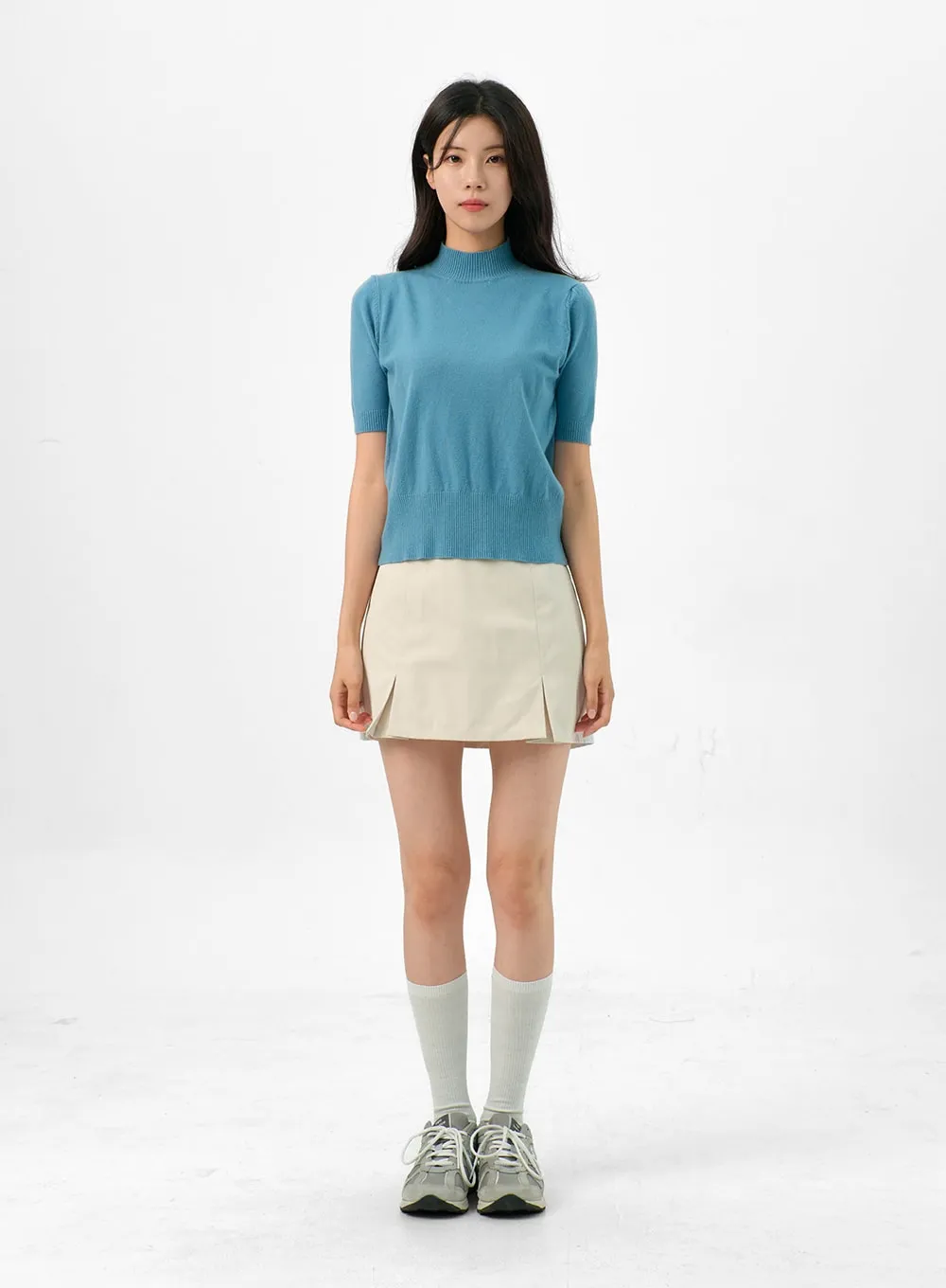 Short-Sleeve Knit Sweater OG327