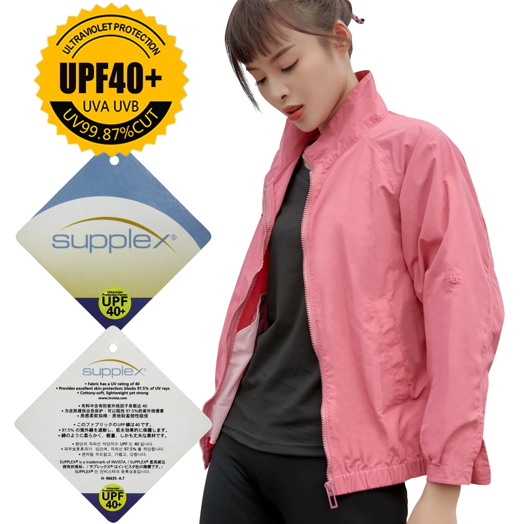 Sidiou Group Anniou Women UPF40  Anti UV Jacket Quick Dry Jackets Sun Protection Lightweight Breathable Windbreaker for Casual Outdoor Sports