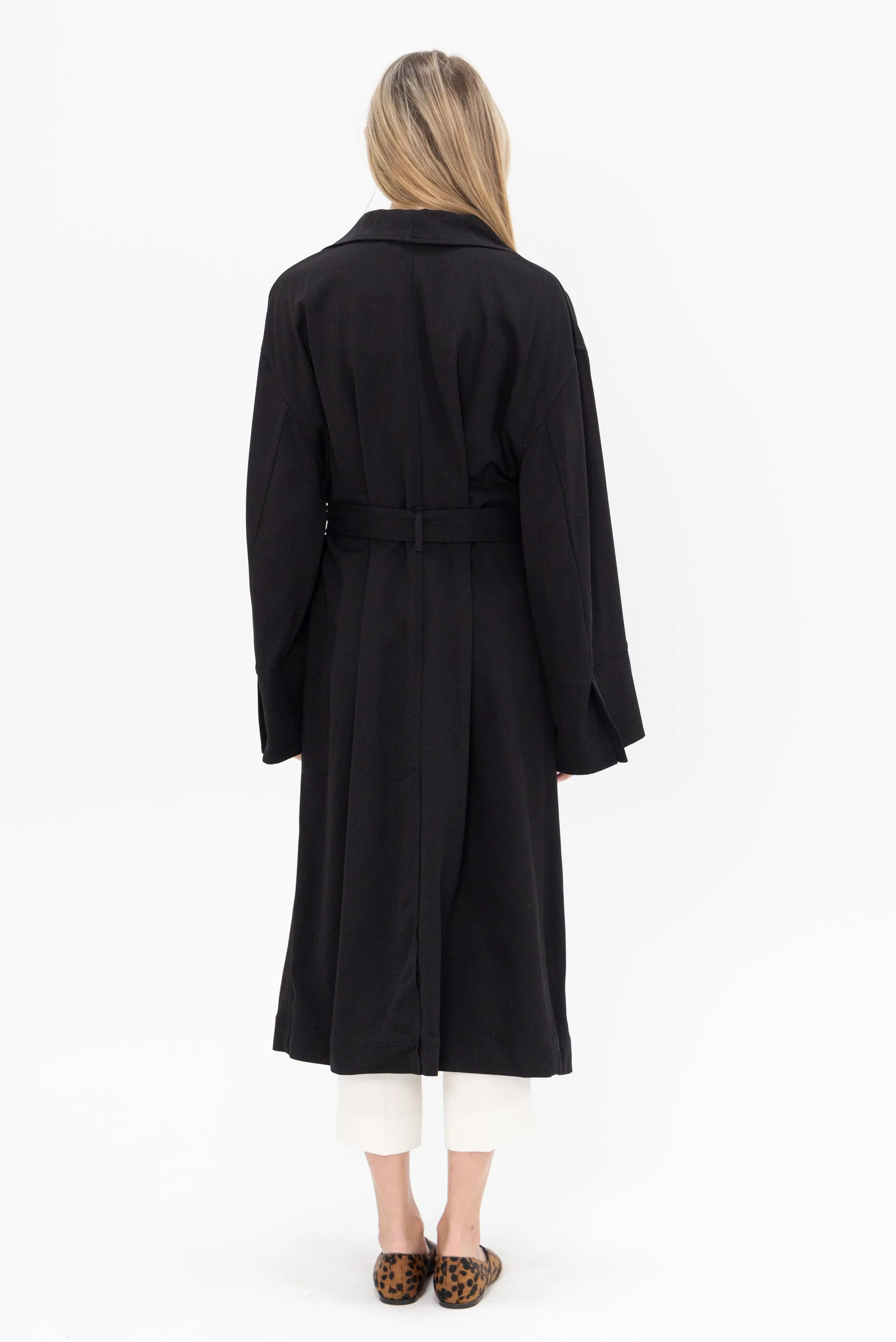 Signature Twill Coat, Black