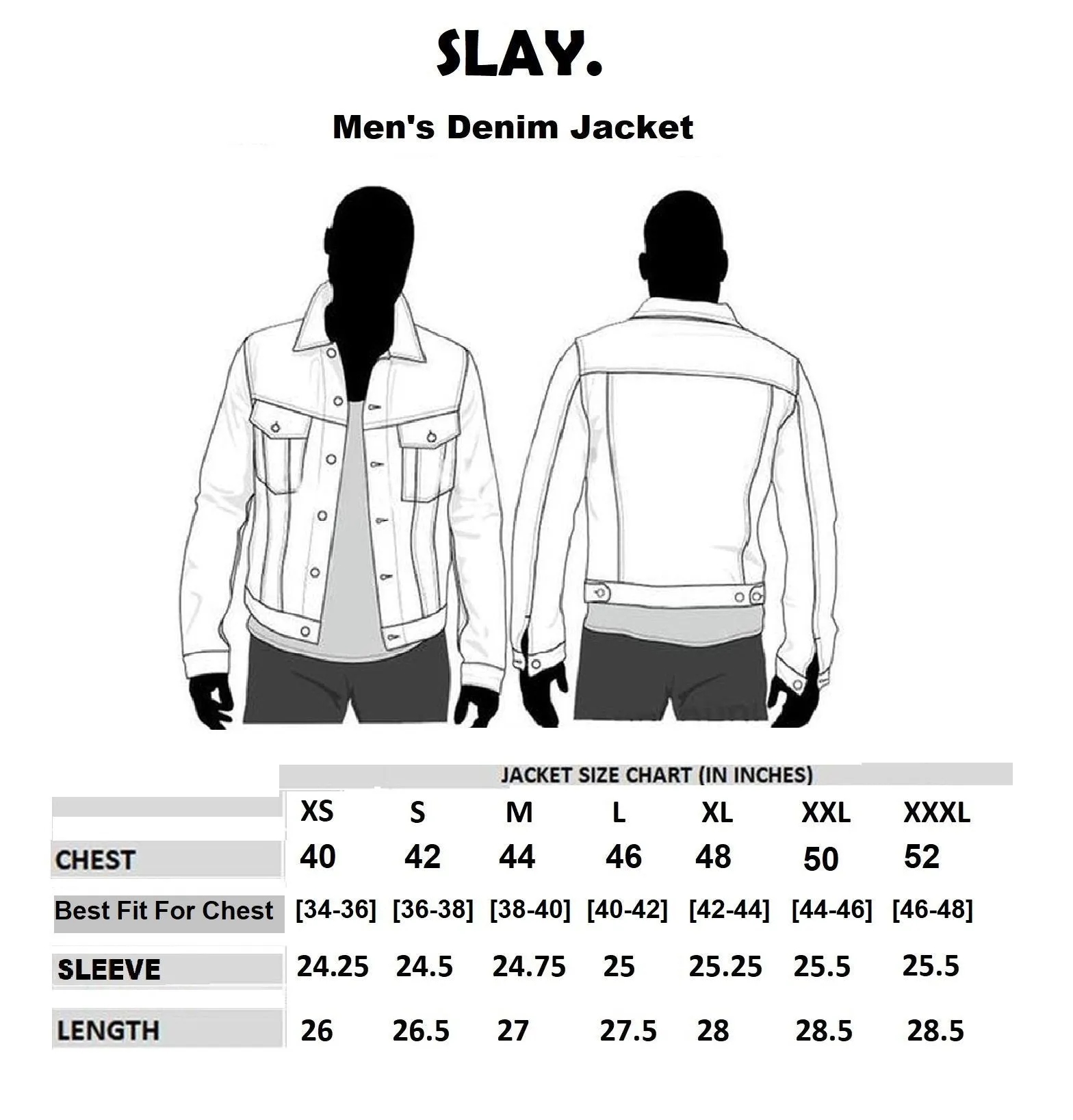 SLAY. Men's Embroidered Ombre Effect Button-Down Ripped Denim Jacket