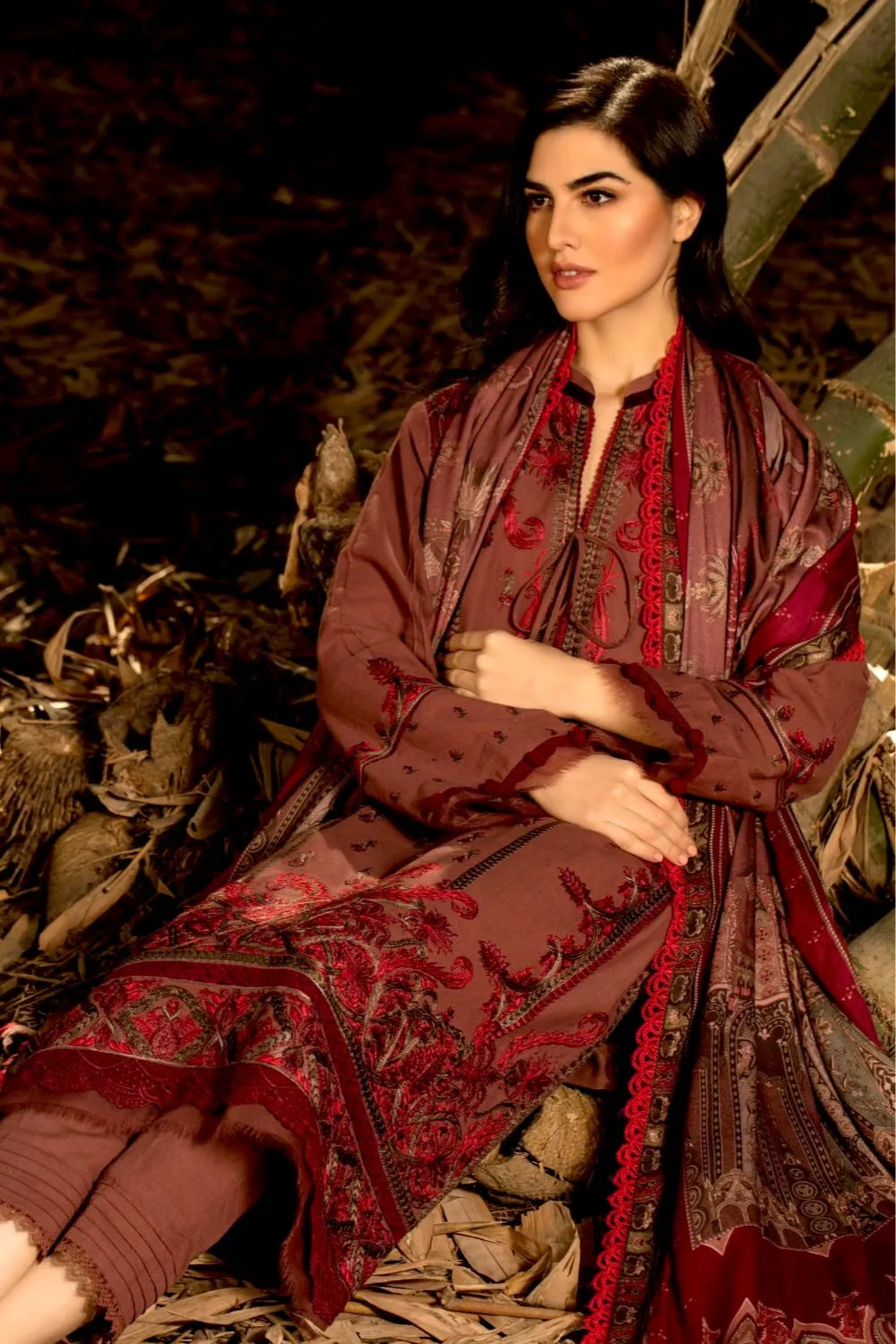 Sobia Nazir Winter Collection (with Shawl) – Design 1B