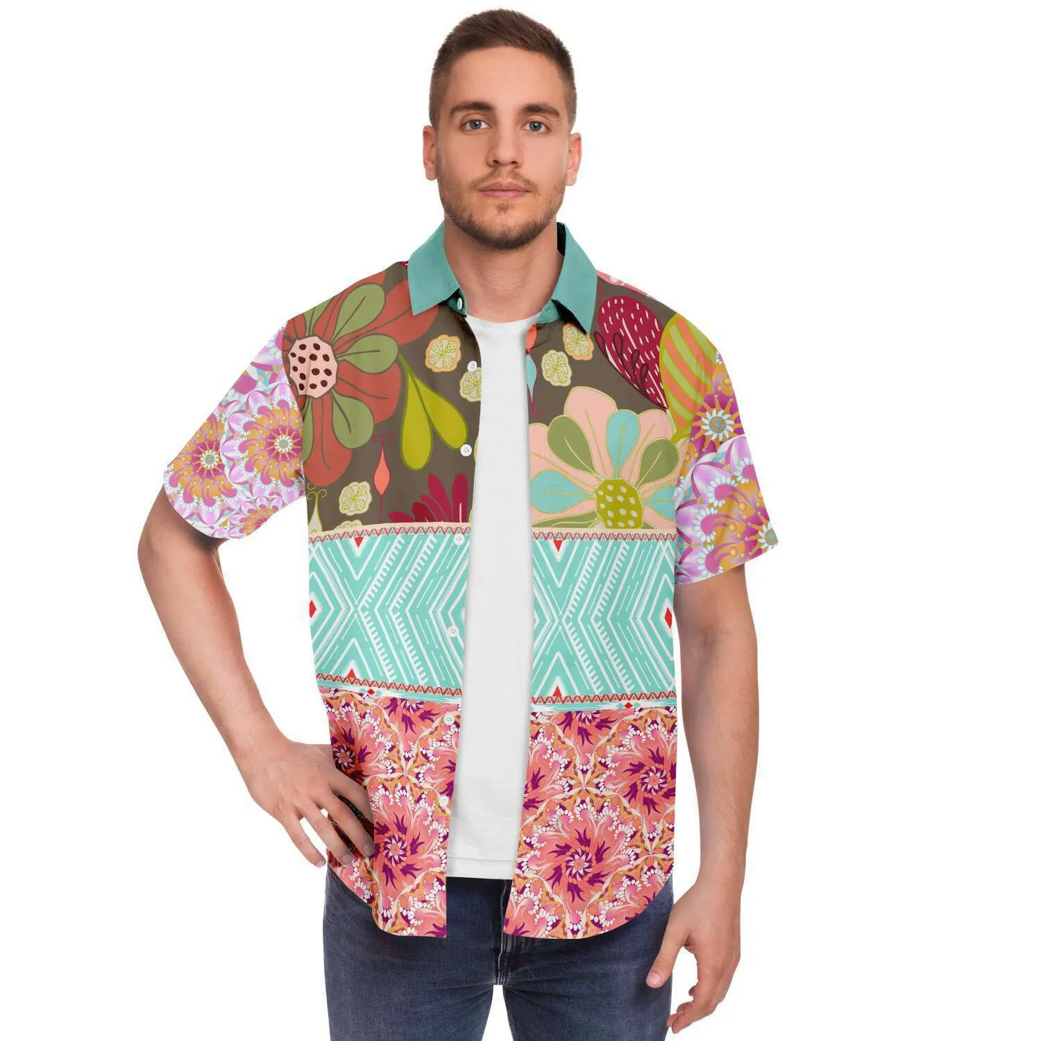 Summer of Love S/S Button Down Shirt