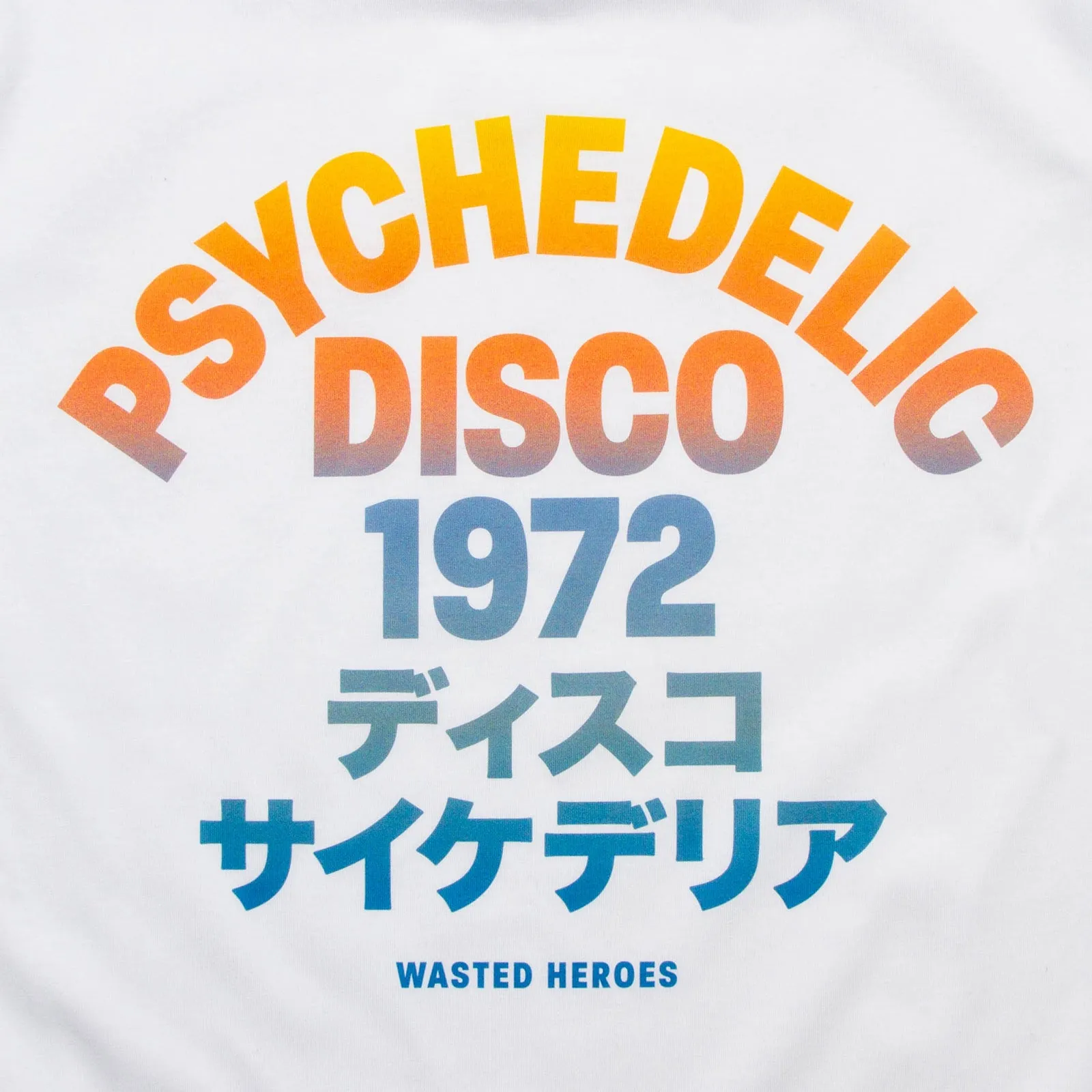 Sunrise 1972 Psychedelic Disco Front Print - Tshirt - White