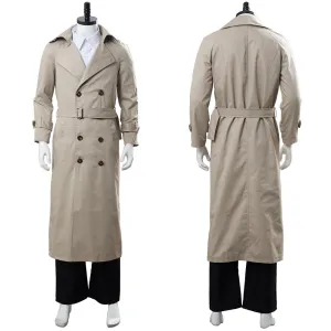 Supernatural Castiel Twill Trench Coat Costume