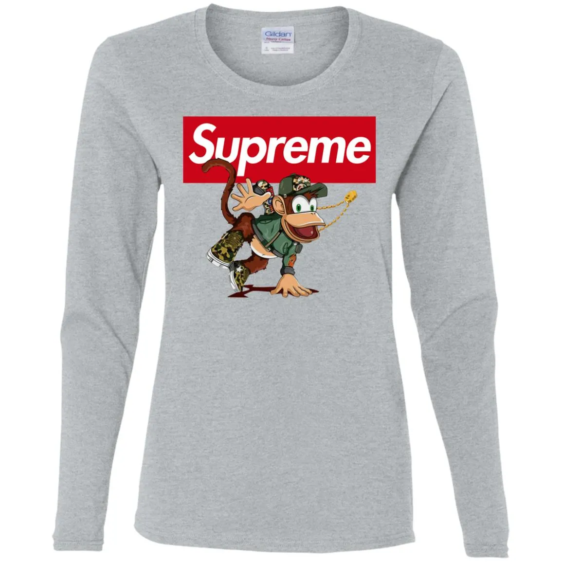 Supreme Monkey T-shirt Women Long Sleeve Shirt