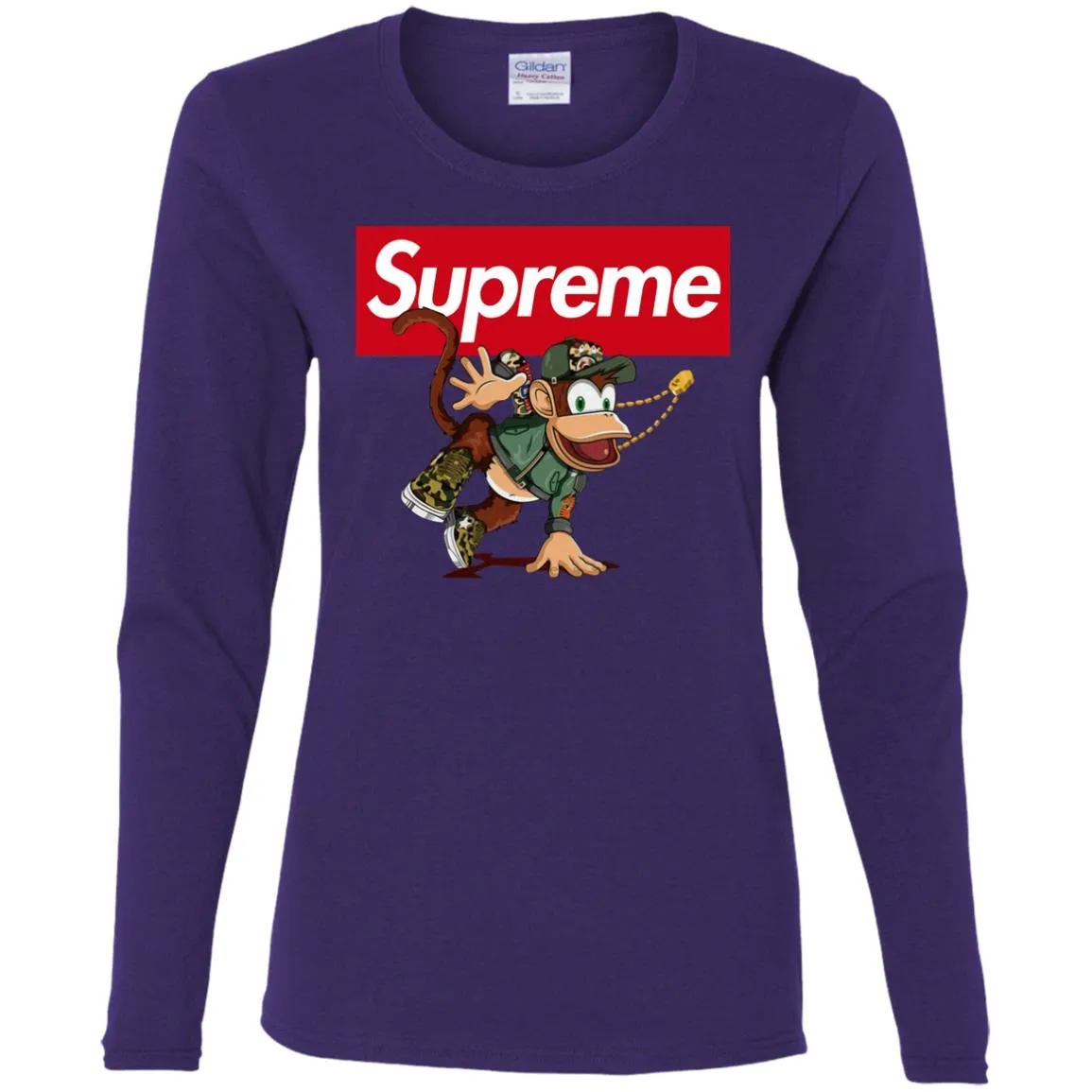 Supreme Monkey T-shirt Women Long Sleeve Shirt