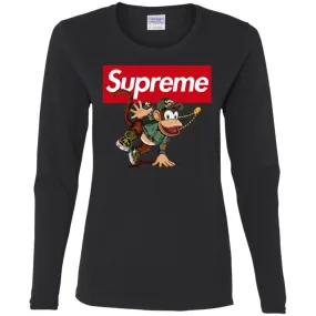 Supreme Monkey T-shirt Women Long Sleeve Shirt