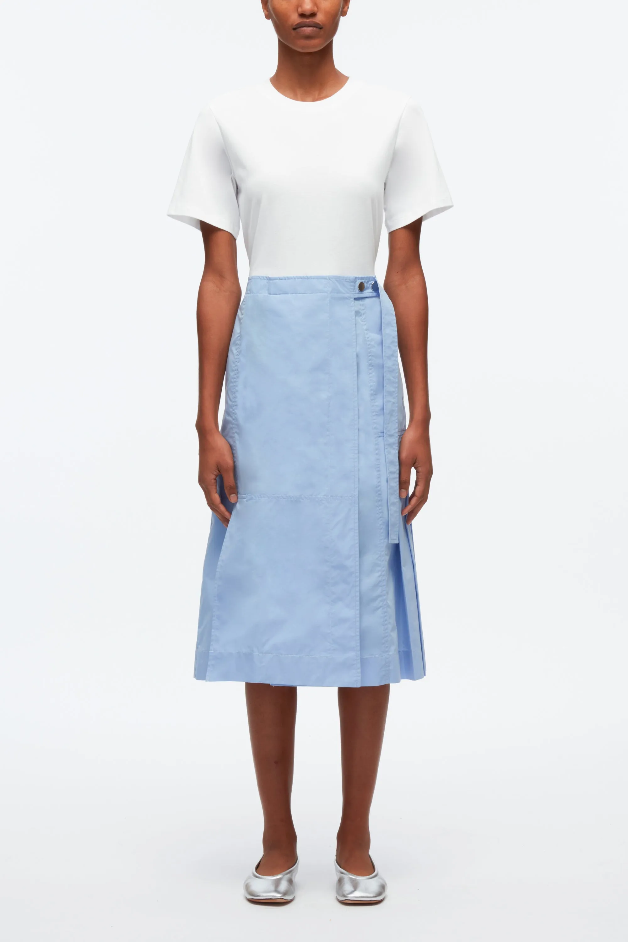 T-Shirt Combo Dress With Wrap Skirt