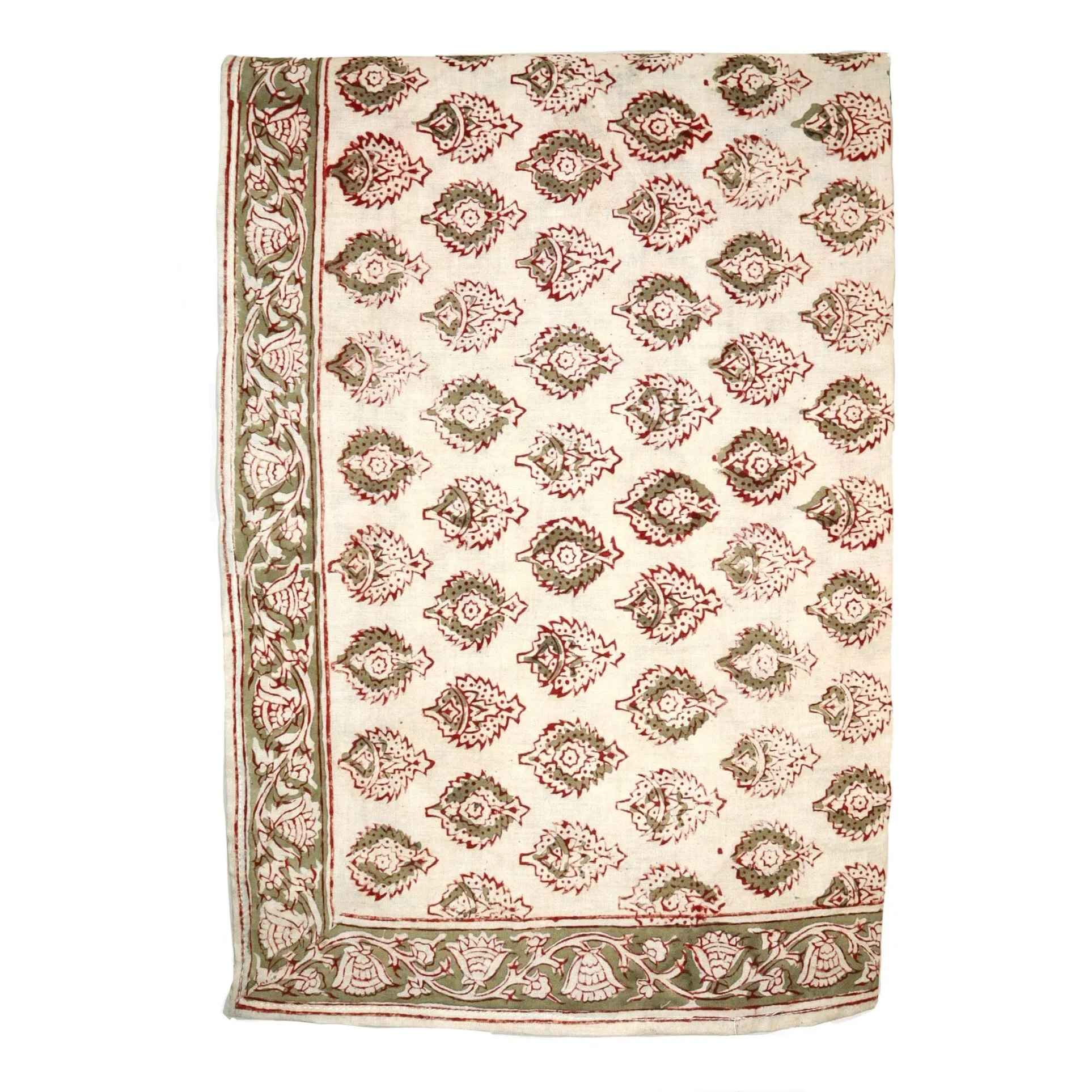 Terracotta Medallion - Kalamkari Cotton Bandana  (KK1409)