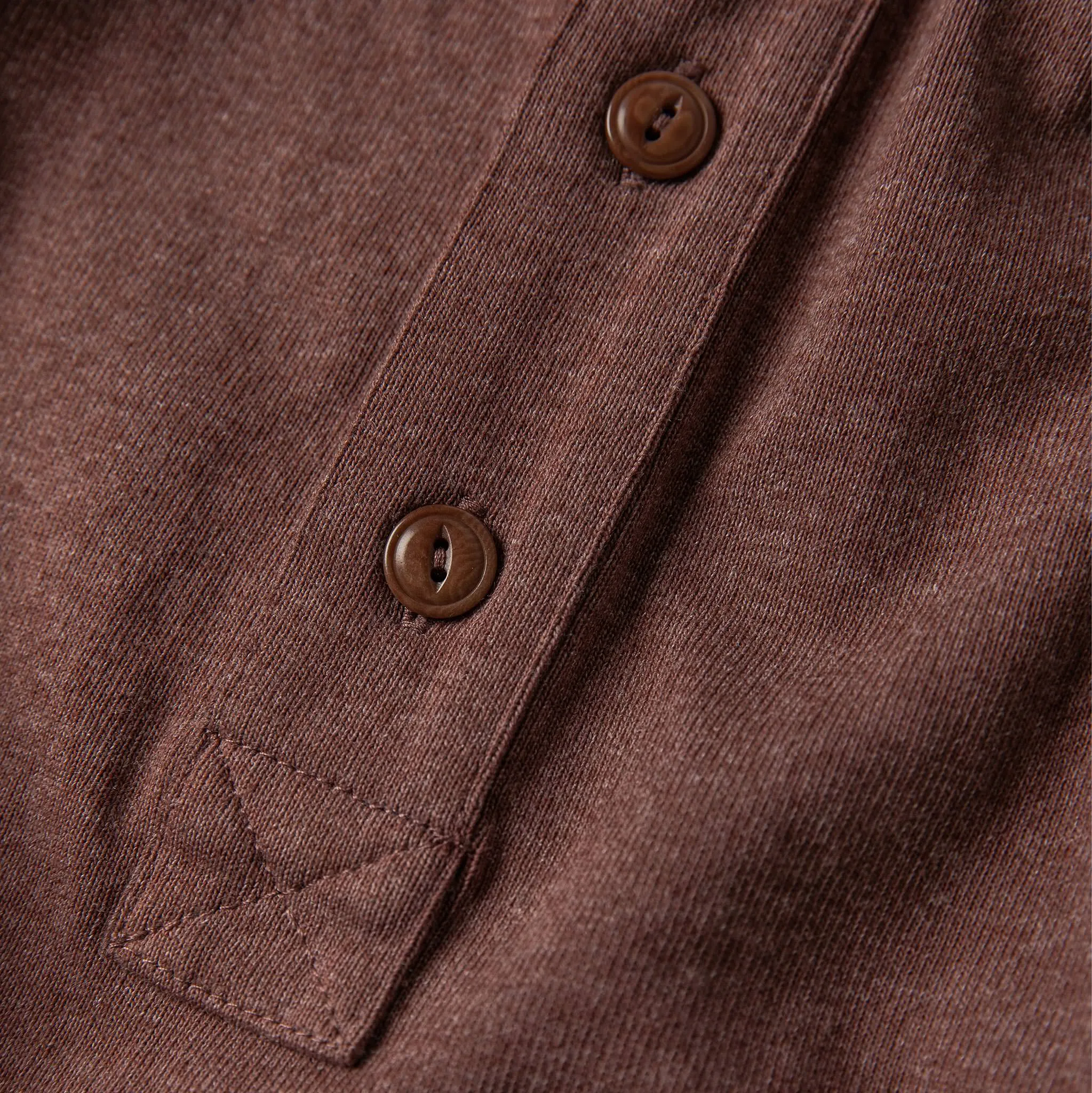 The Heavy Bag Henley in Burgundy