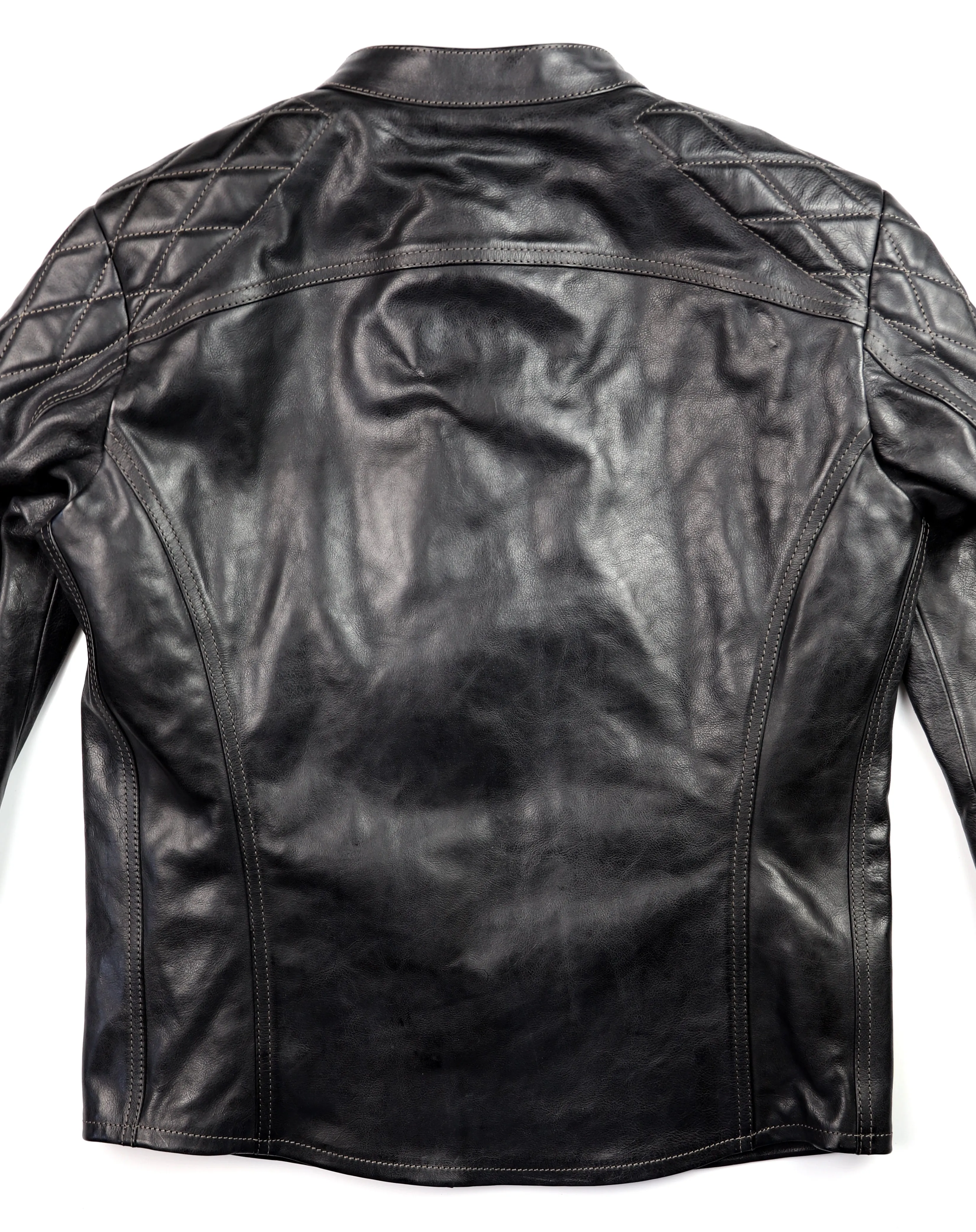 Thedi Phenix Cafe Racer Jacket, size Medium, Black Buffalo