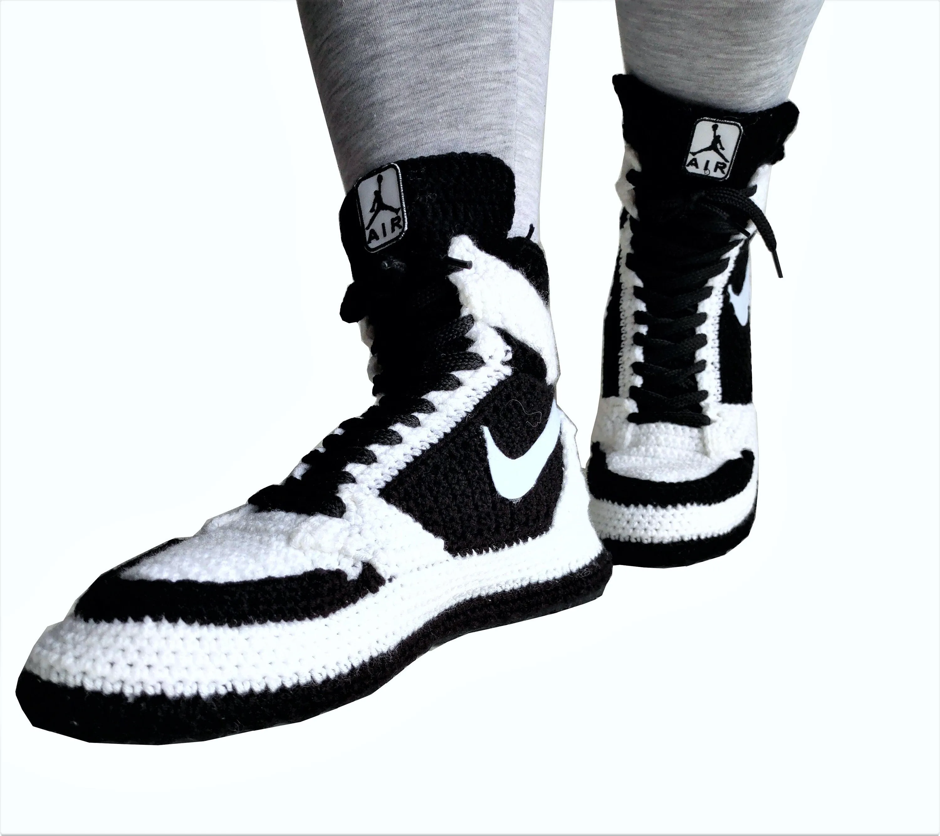 Thermal Winter Warm Socks Jordan Mid White Black Sneakers Slippers Home Shoes