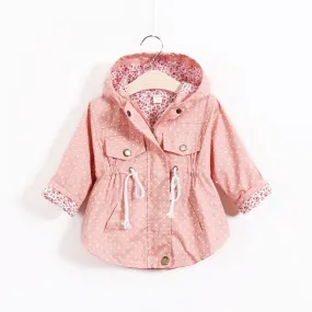 Toddler Girls Coat Long Sleeve Bat Shirt Trench Coat Wholesale