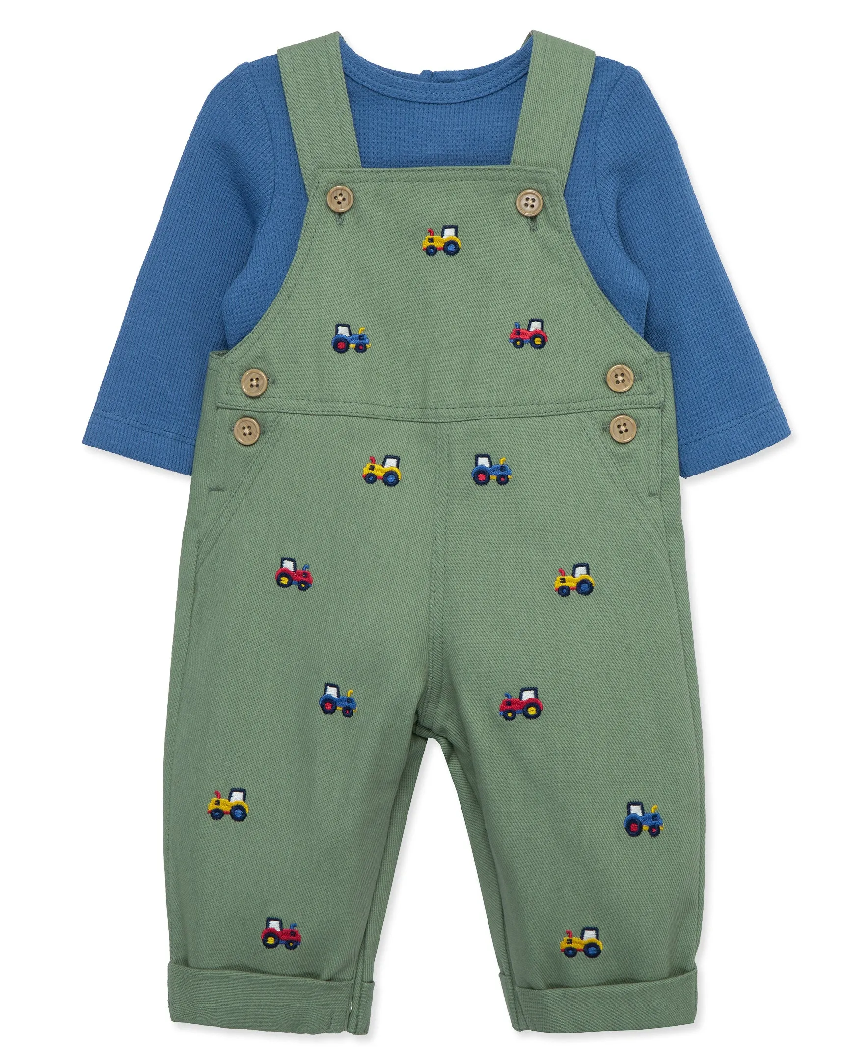 Tractors Woven Overall Set (3M-12M)