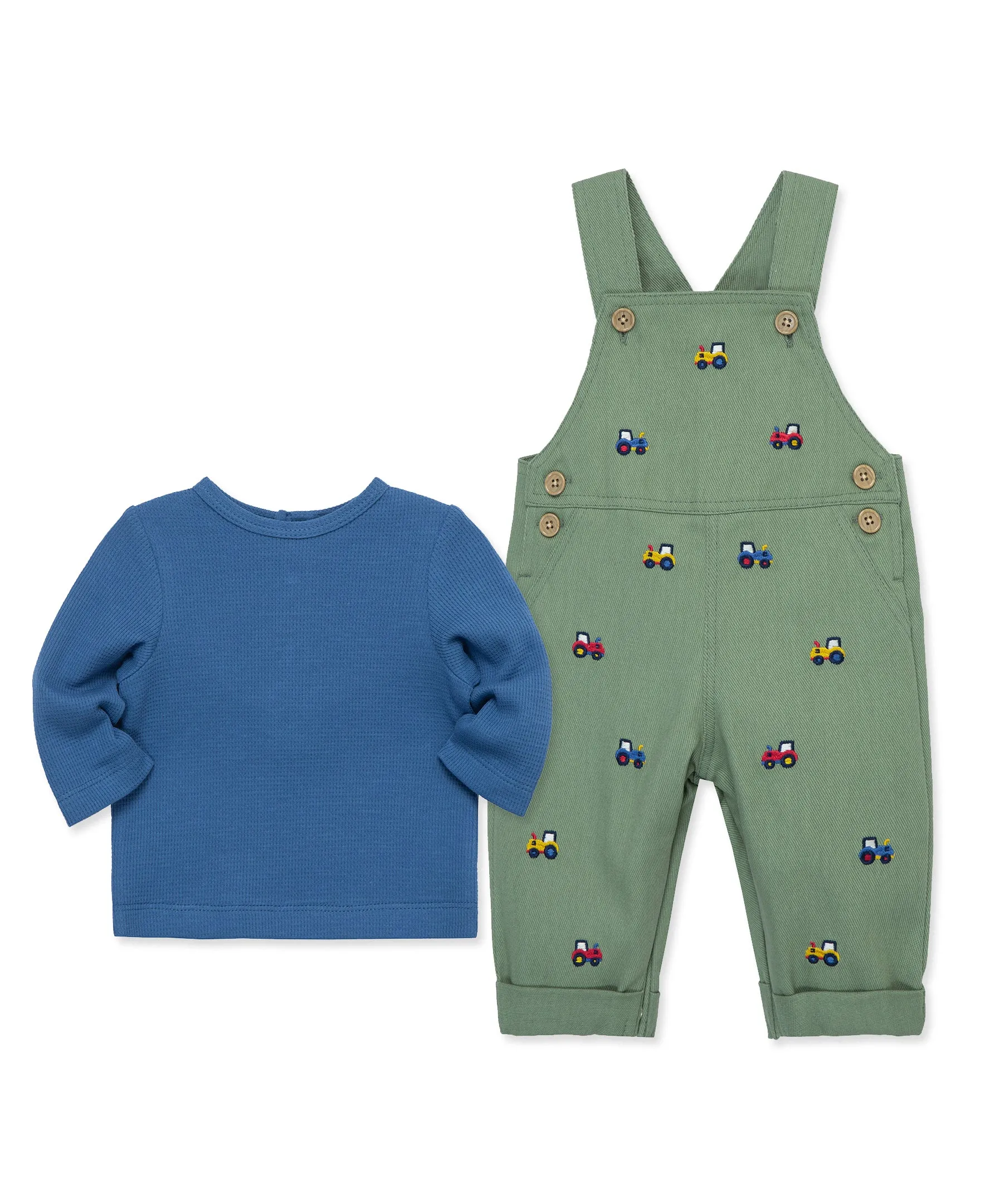 Tractors Woven Overall Set (3M-12M)