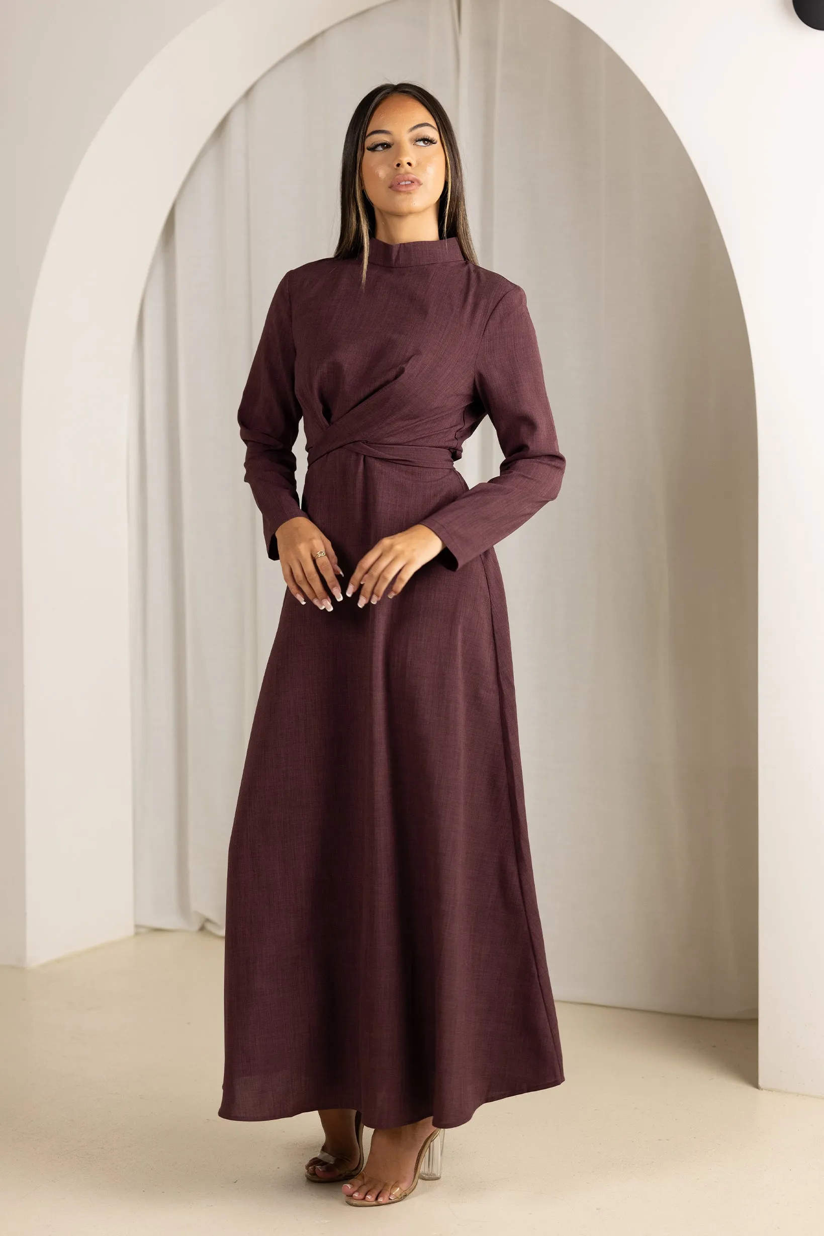 Venice Twist Front Maxi Dress