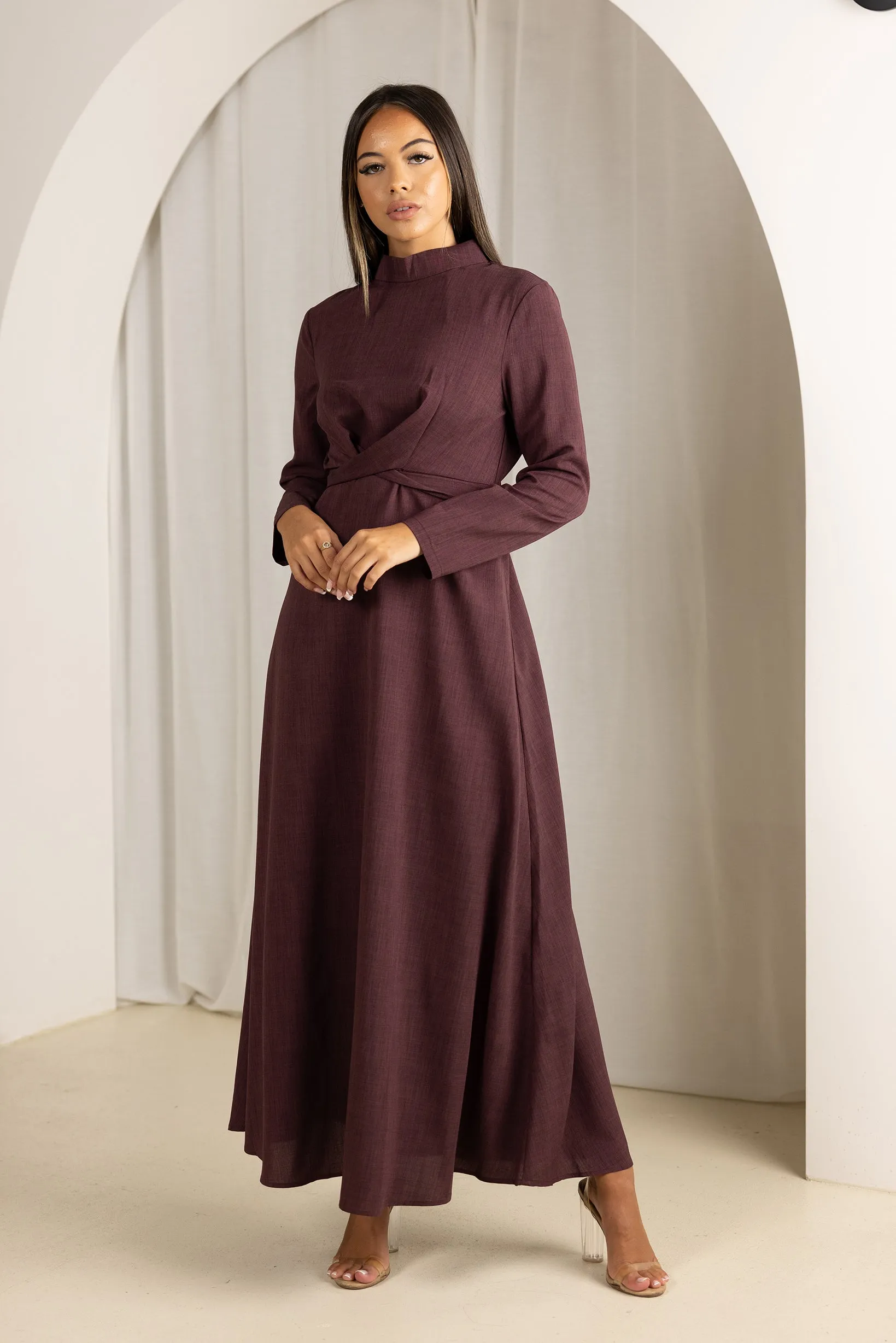 Venice Twist Front Maxi Dress