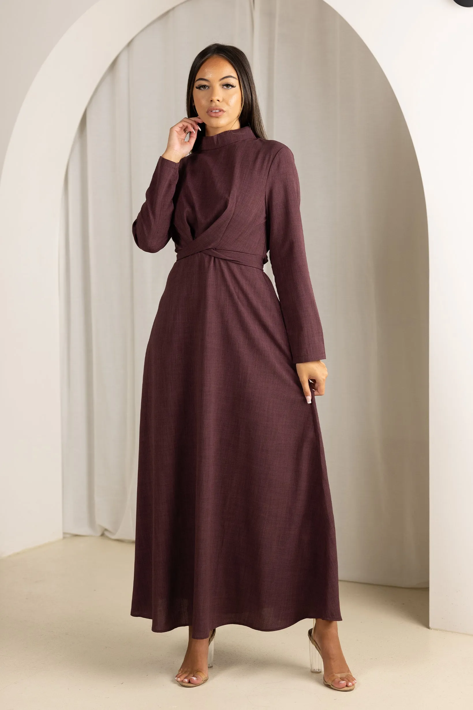 Venice Twist Front Maxi Dress