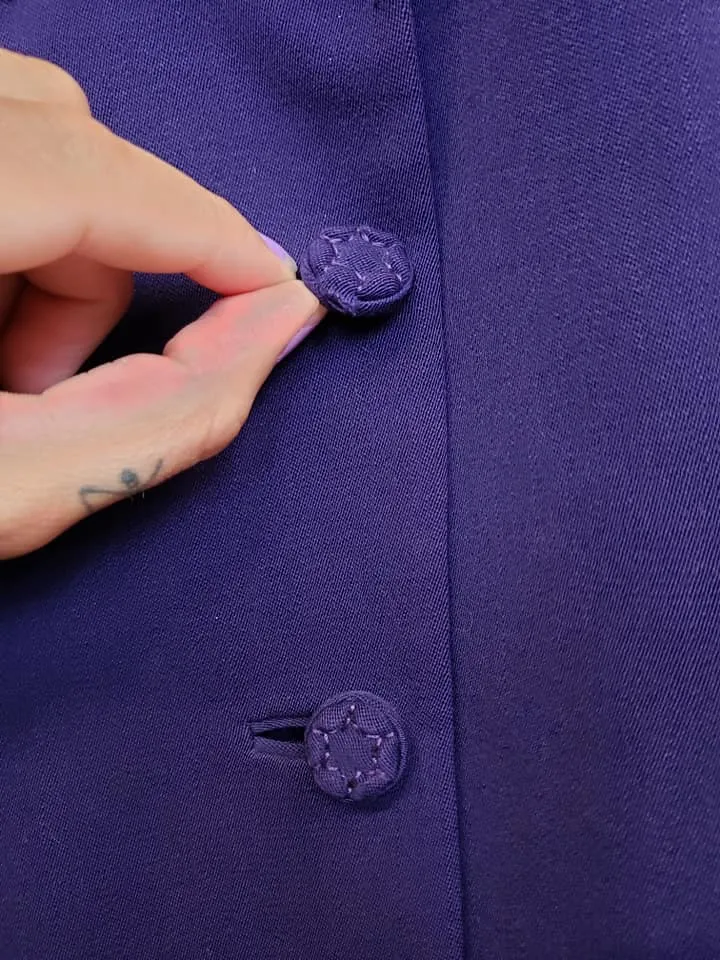 Vintage 1940's Purple Travel Suit