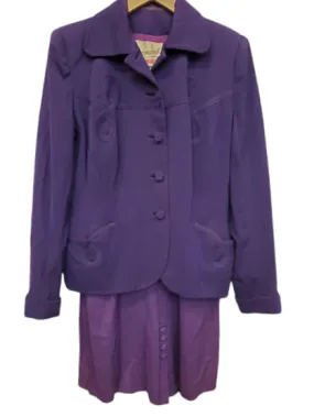 Vintage 1940's Purple Travel Suit