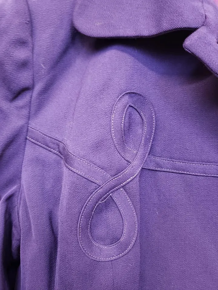 Vintage 1940's Purple Travel Suit