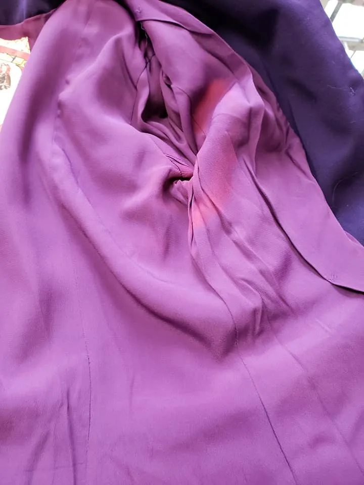 Vintage 1940's Purple Travel Suit