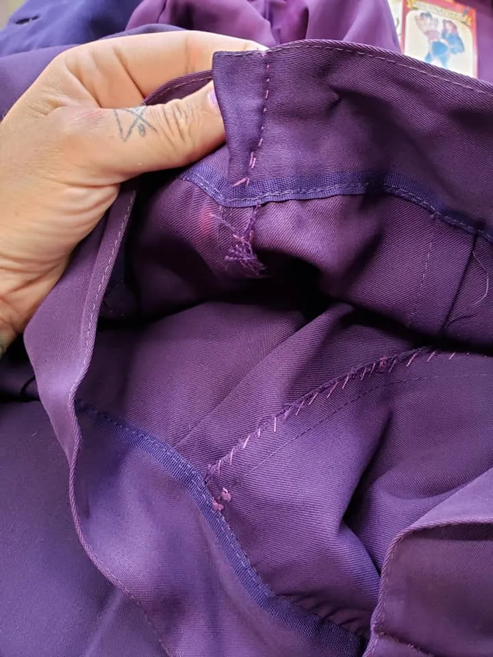 Vintage 1940's Purple Travel Suit