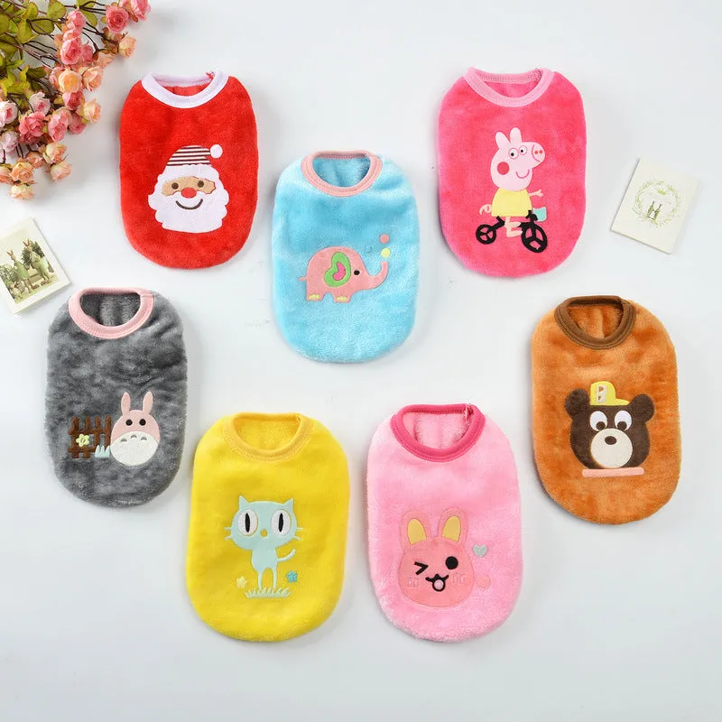 Warm Dog Puppy Clothes | Autumn & Winter Cat Small Dog Teddy Pet Clothing | Spring & Autumn Style for Bichon Frise