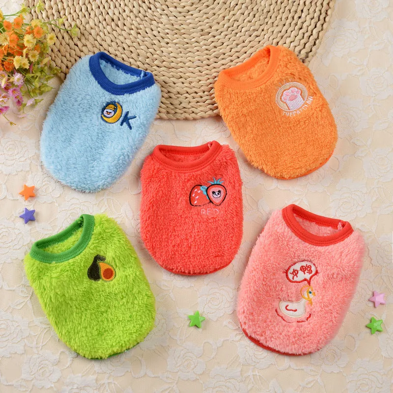 Warm Dog Puppy Clothes | Autumn & Winter Cat Small Dog Teddy Pet Clothing | Spring & Autumn Style for Bichon Frise