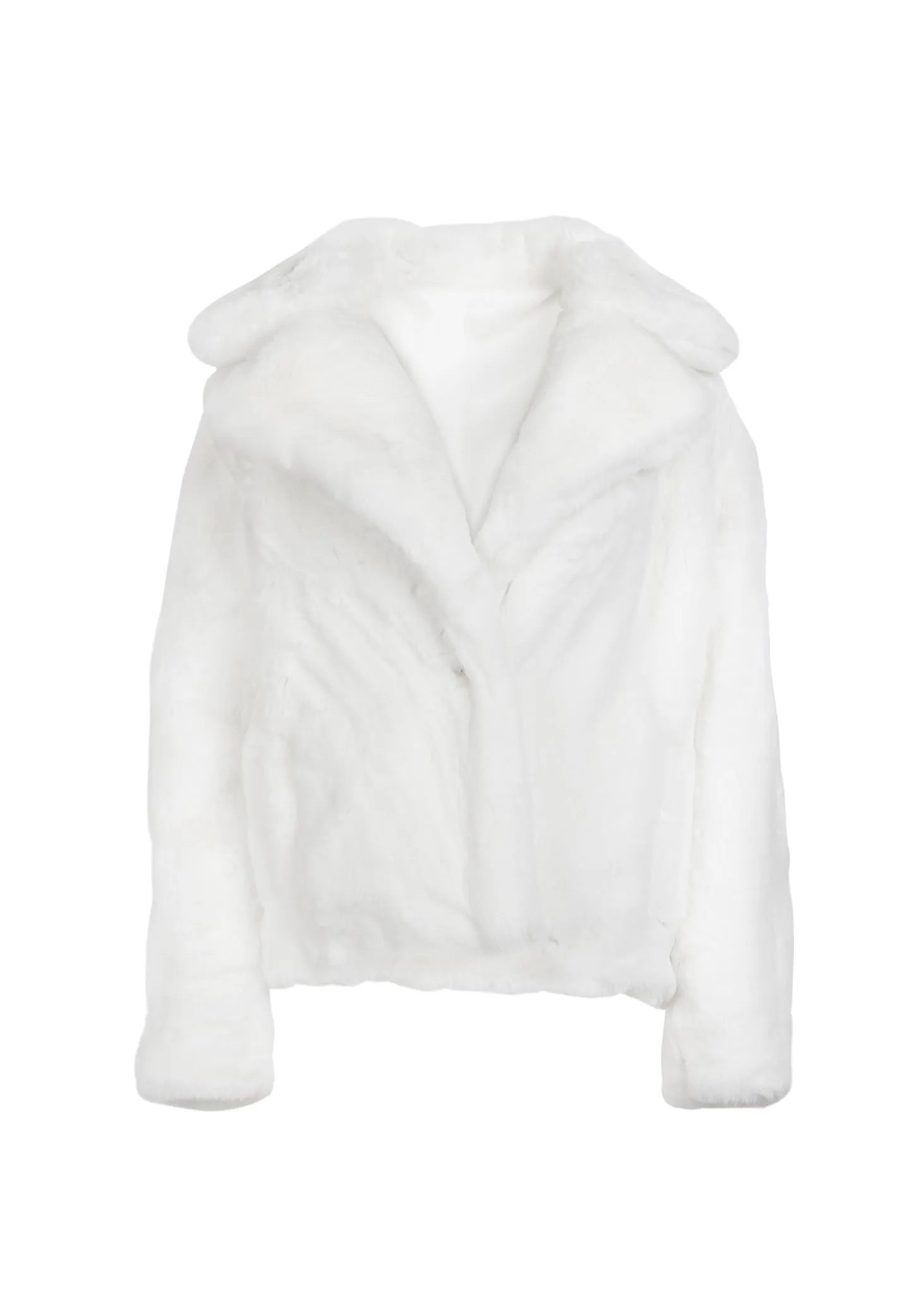 White Faux Fur Jacket