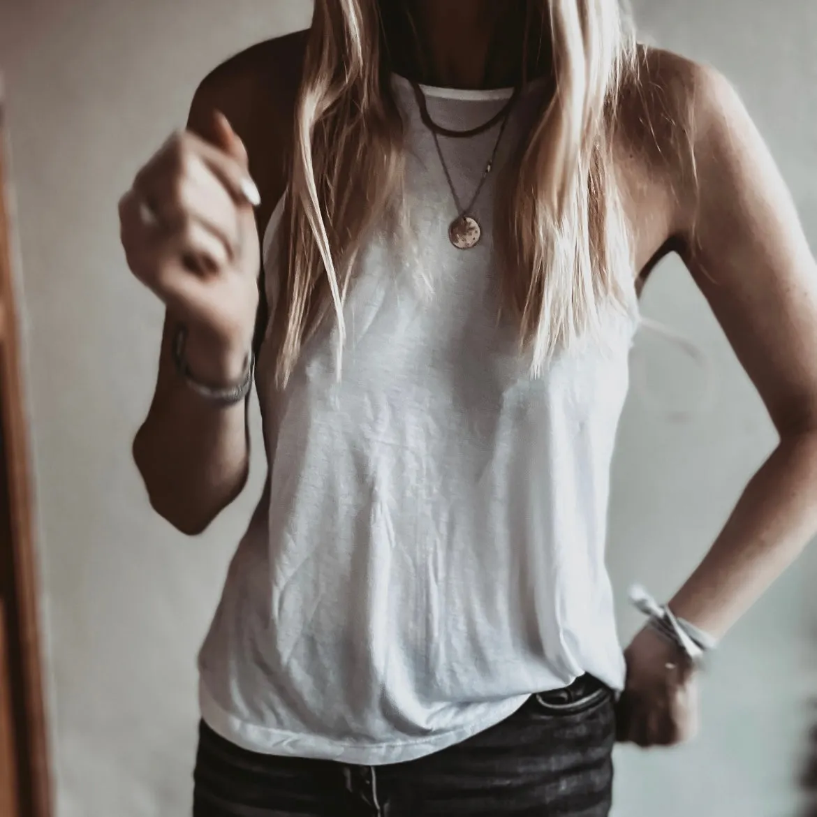 WHITE Santorini tank top *NEW*