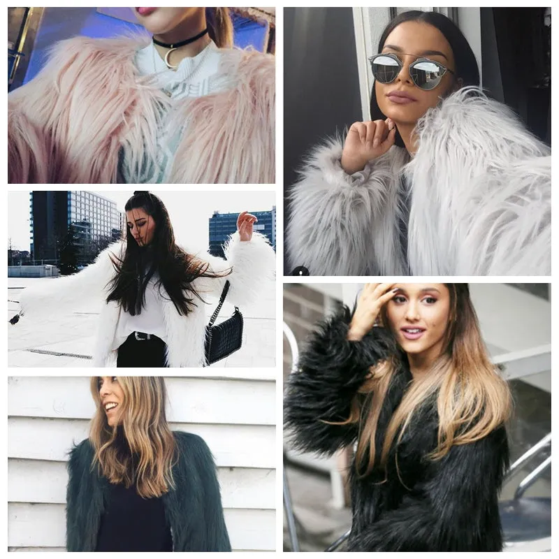 Winter Long Sleeve Fur Jacket