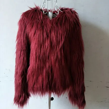 Winter Long Sleeve Fur Jacket