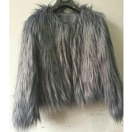 Winter Long Sleeve Fur Jacket