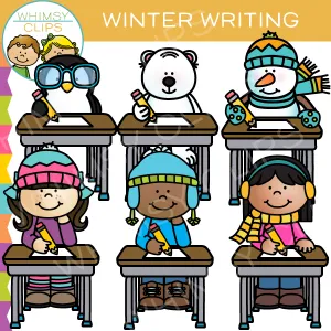 Winter Writing Clip Art