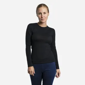 Women's Alpaca Wool Long Sleeve Shirt: 160 Ultralight